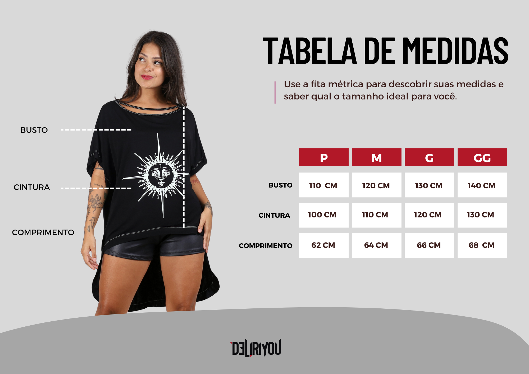 Tabela de medidas