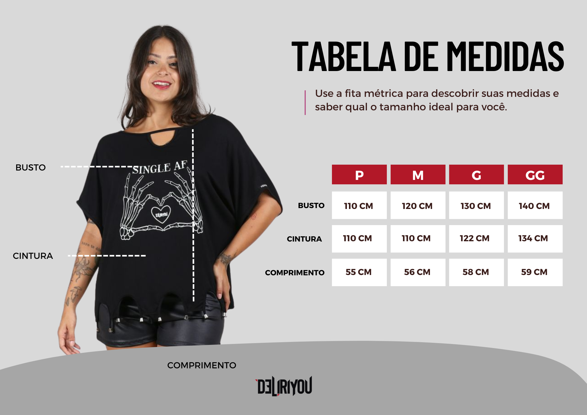 Tabela de medidas