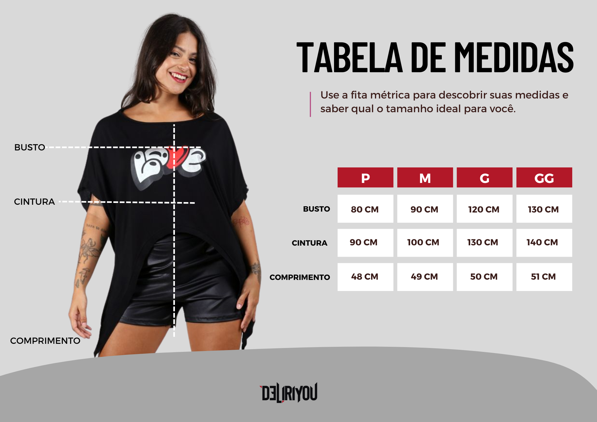 Tabela de medidas