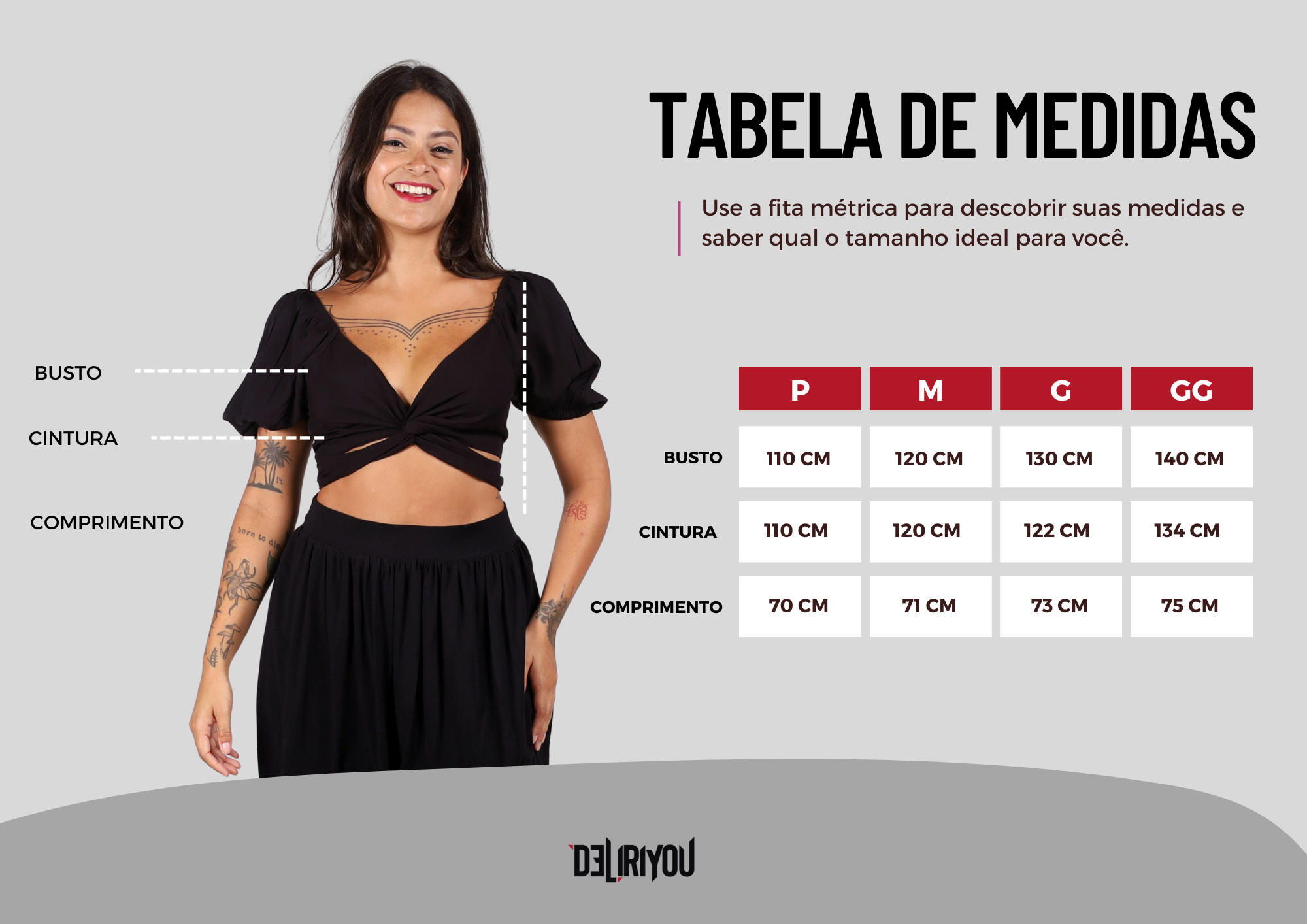 Tabela de medidas