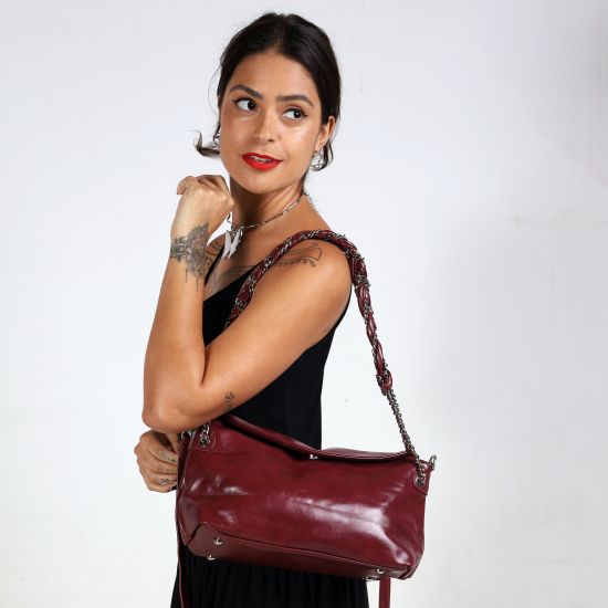 Bolsa Chain Mood Vinho
