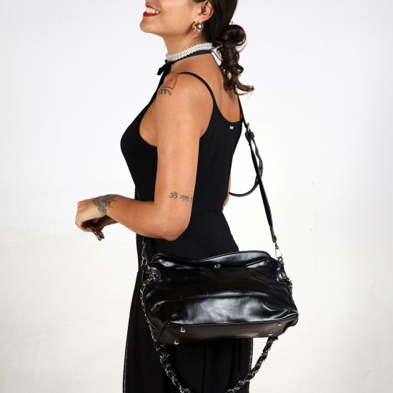 Bolsa Chain Mood Preta