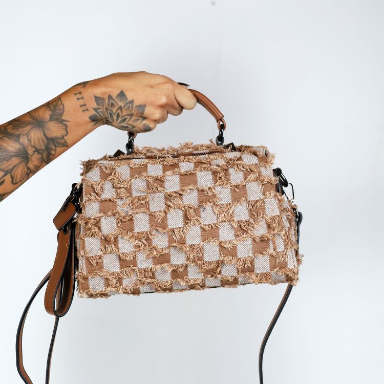 Bolsa Denim Pop Caramelo