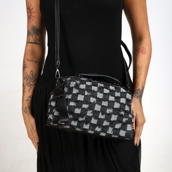 Bolsa Denim Pop Preta