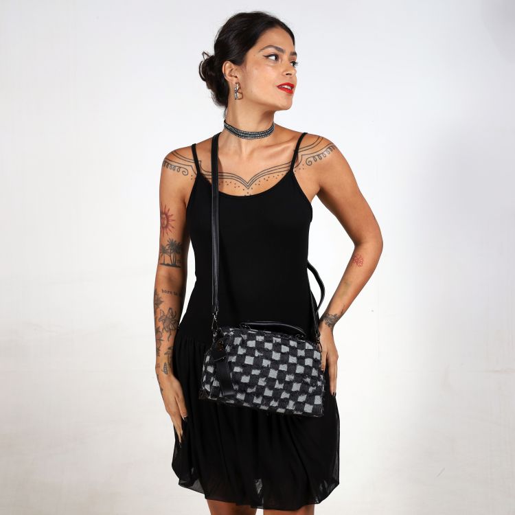 Bolsa Denim Pop Preta