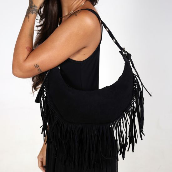 Bolsa Franja Rebel Preta