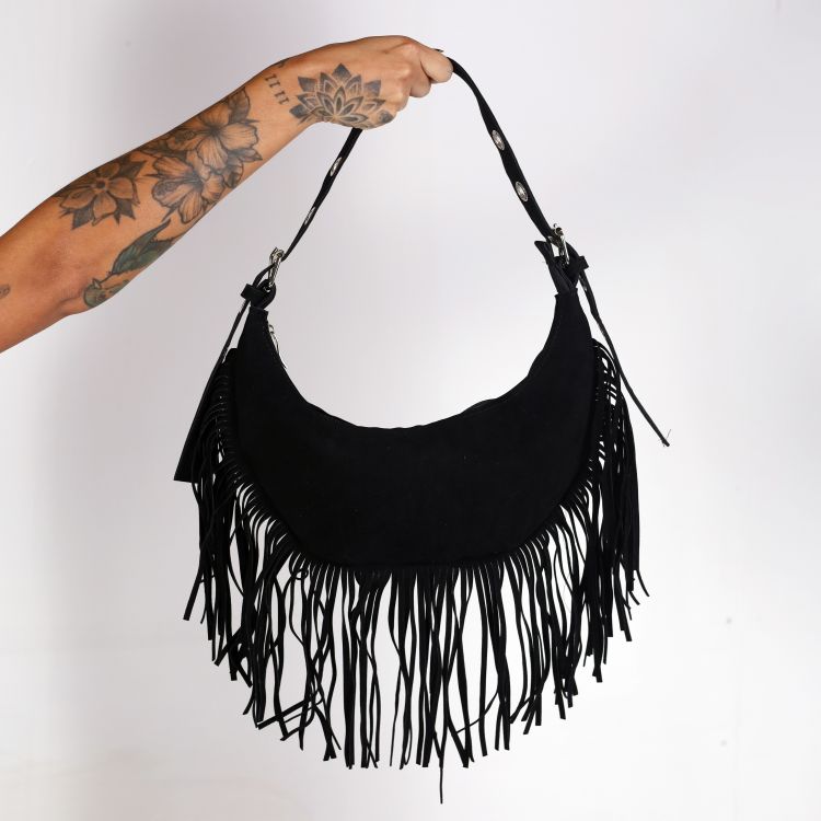 Bolsa Franja Rebel Preta