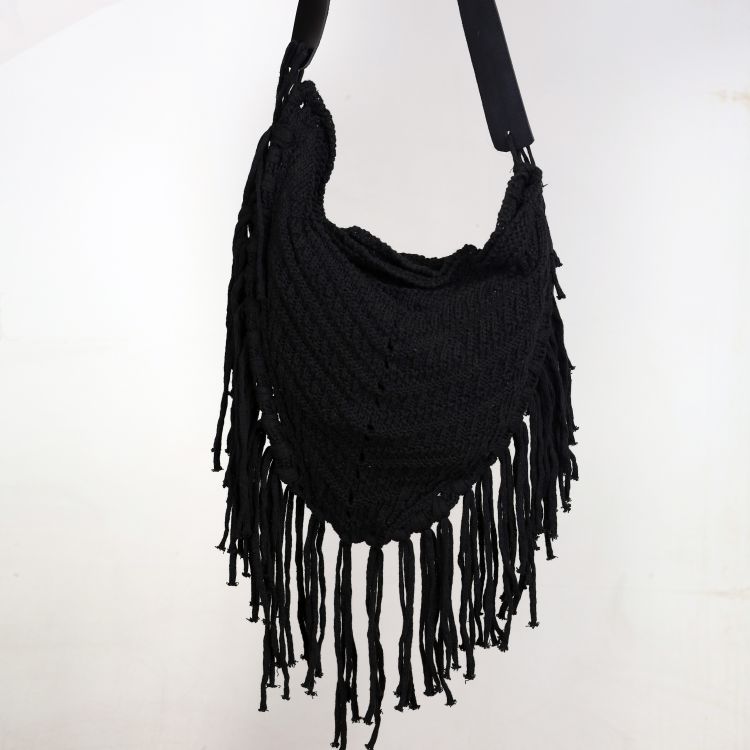 Bolsa Tri Fringe Preta