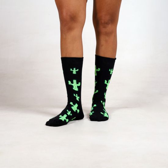 Meia Pixel Cactus