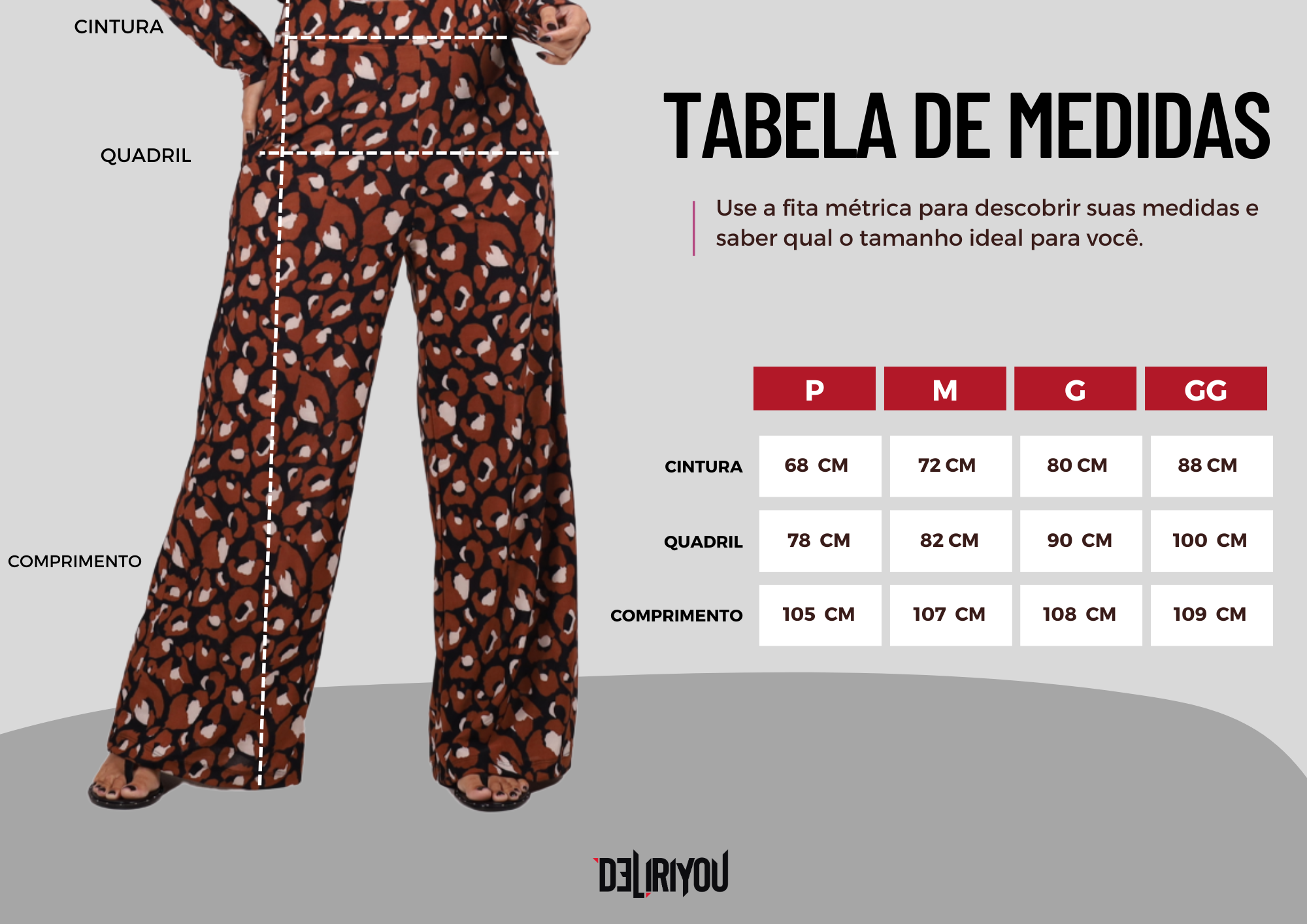 Tabela de medidas