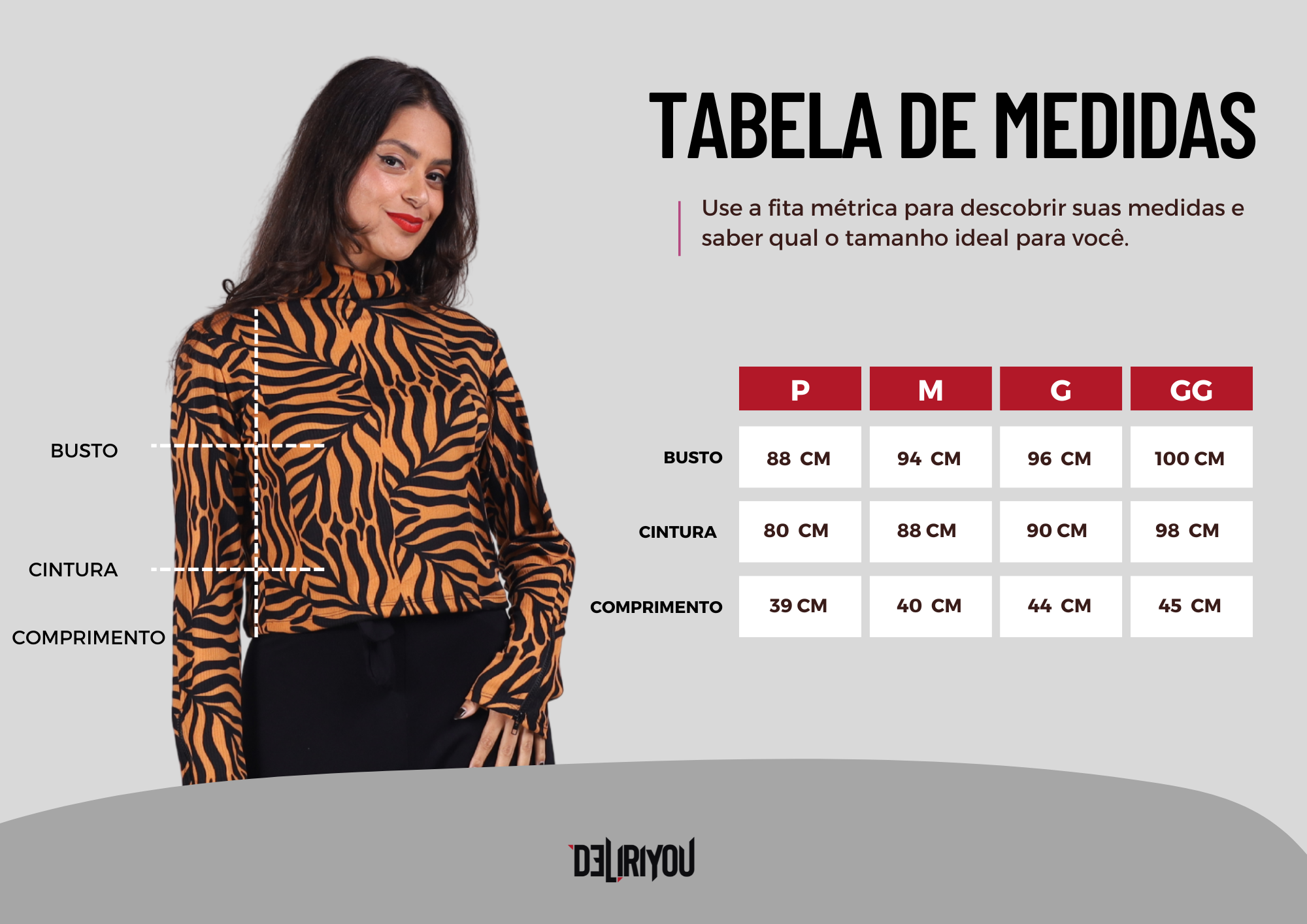 Tabela de medidas