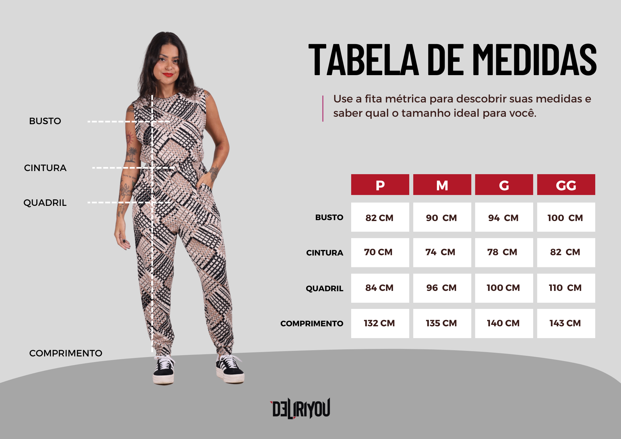 Tabela de medidas