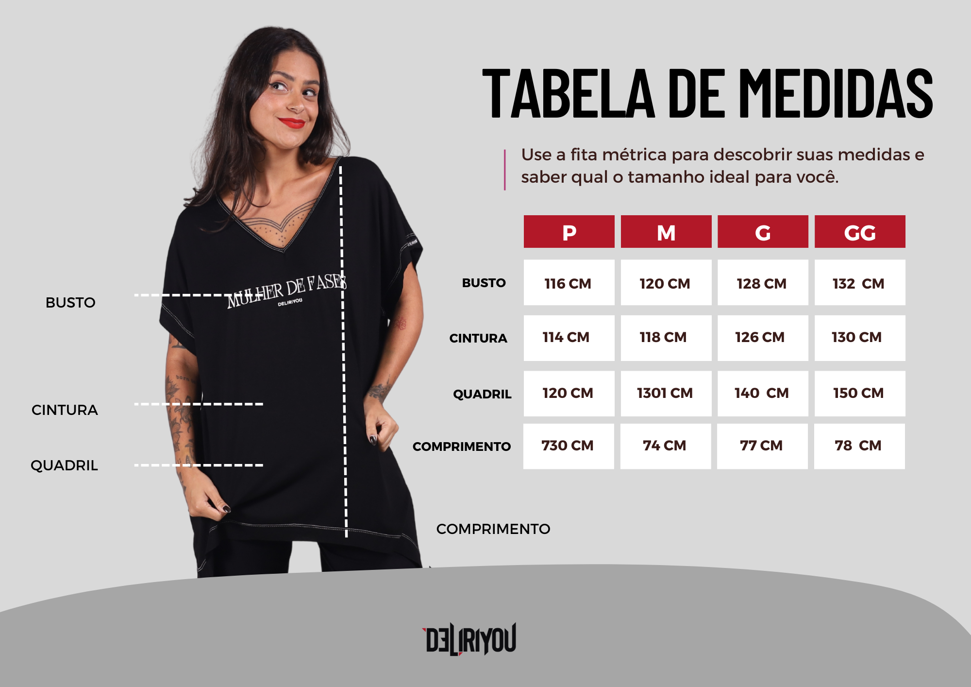 Tabela de medidas