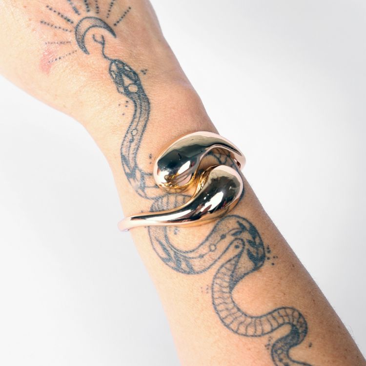 Bracelete Essência Fluida Dourado