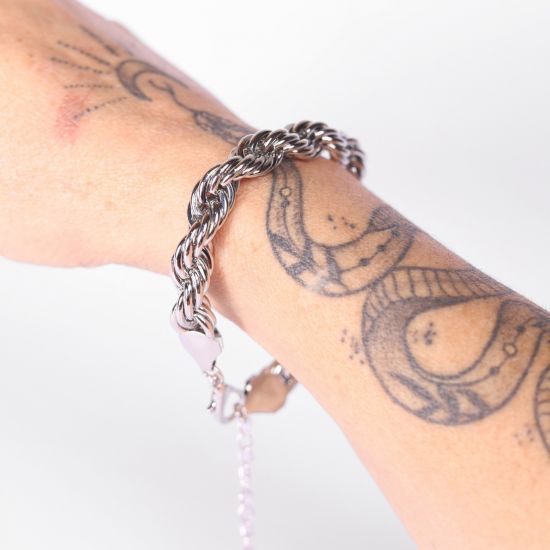 Pulseira Trança de Prata