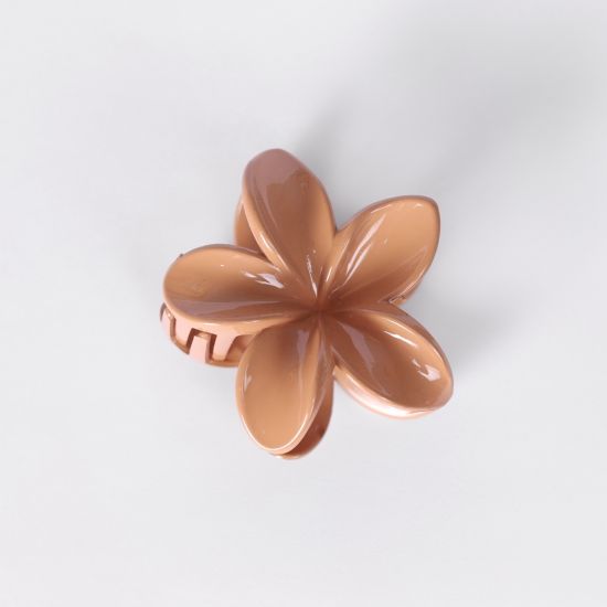 Presilha Flor Pop Caramelo