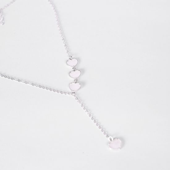 Colar Corações em Linha