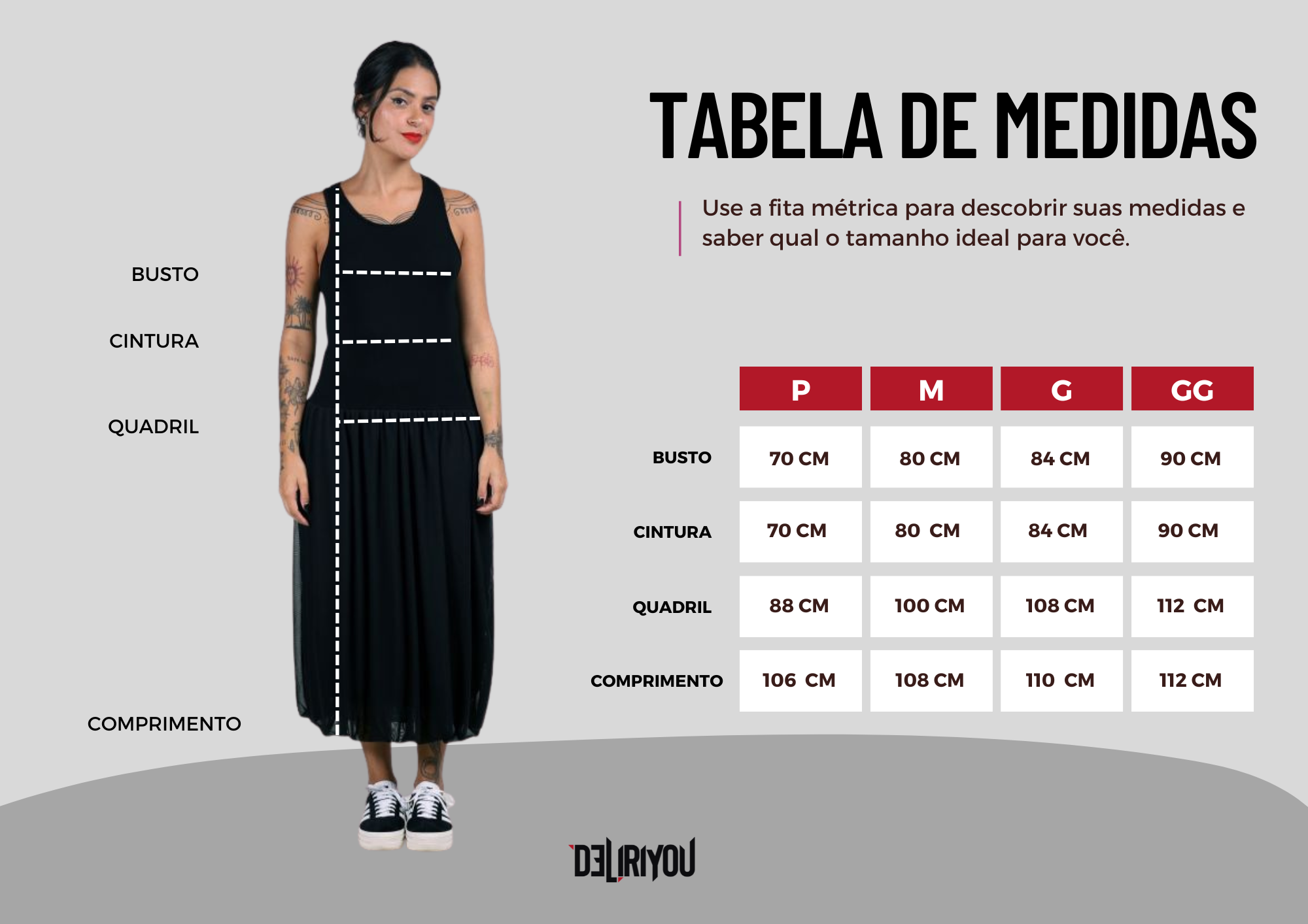 Tabela de medidas