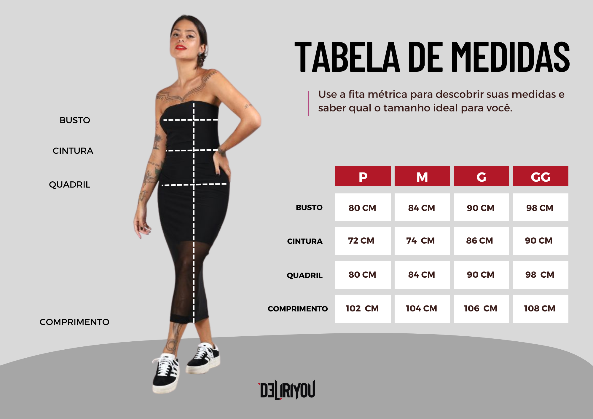 Tabela de medidas