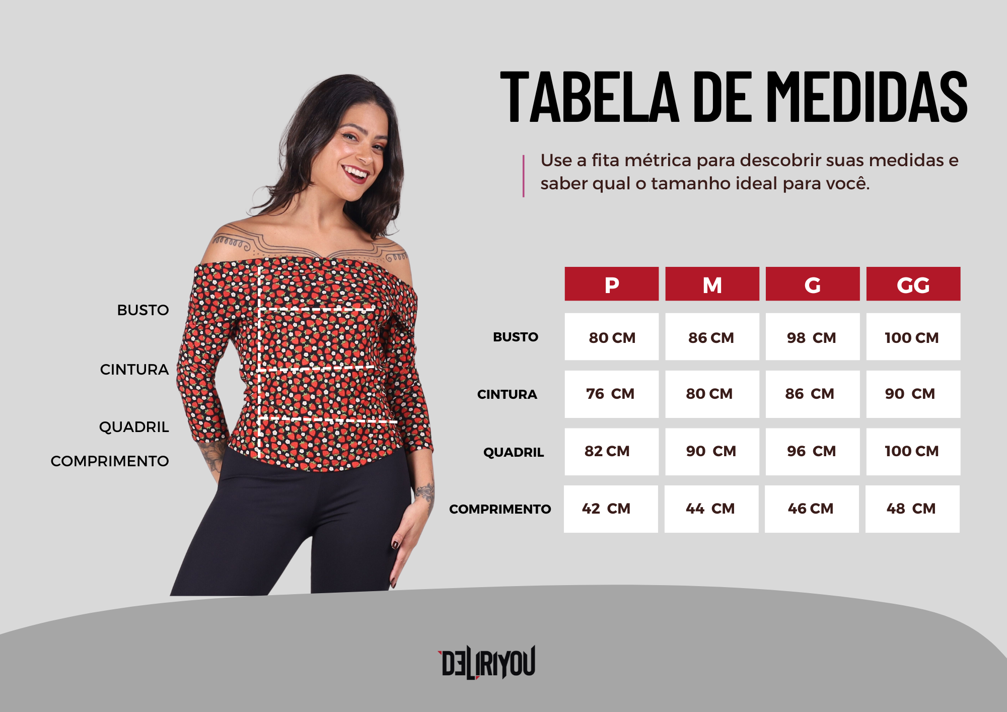 Tabela de medidas