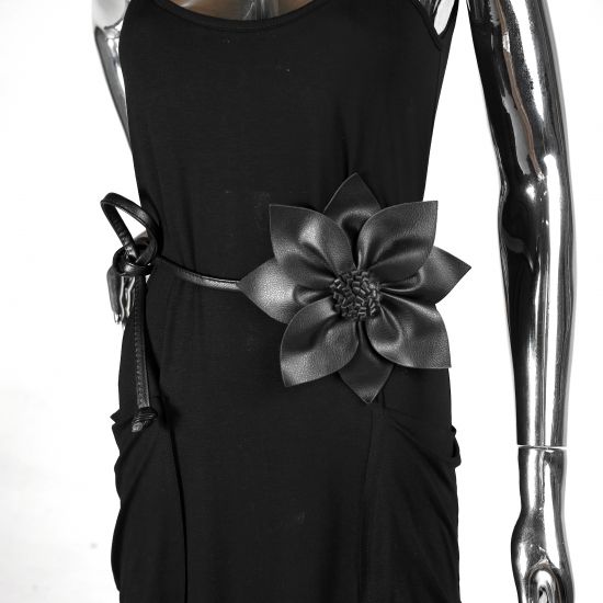 Cinto Bloom Leather Black