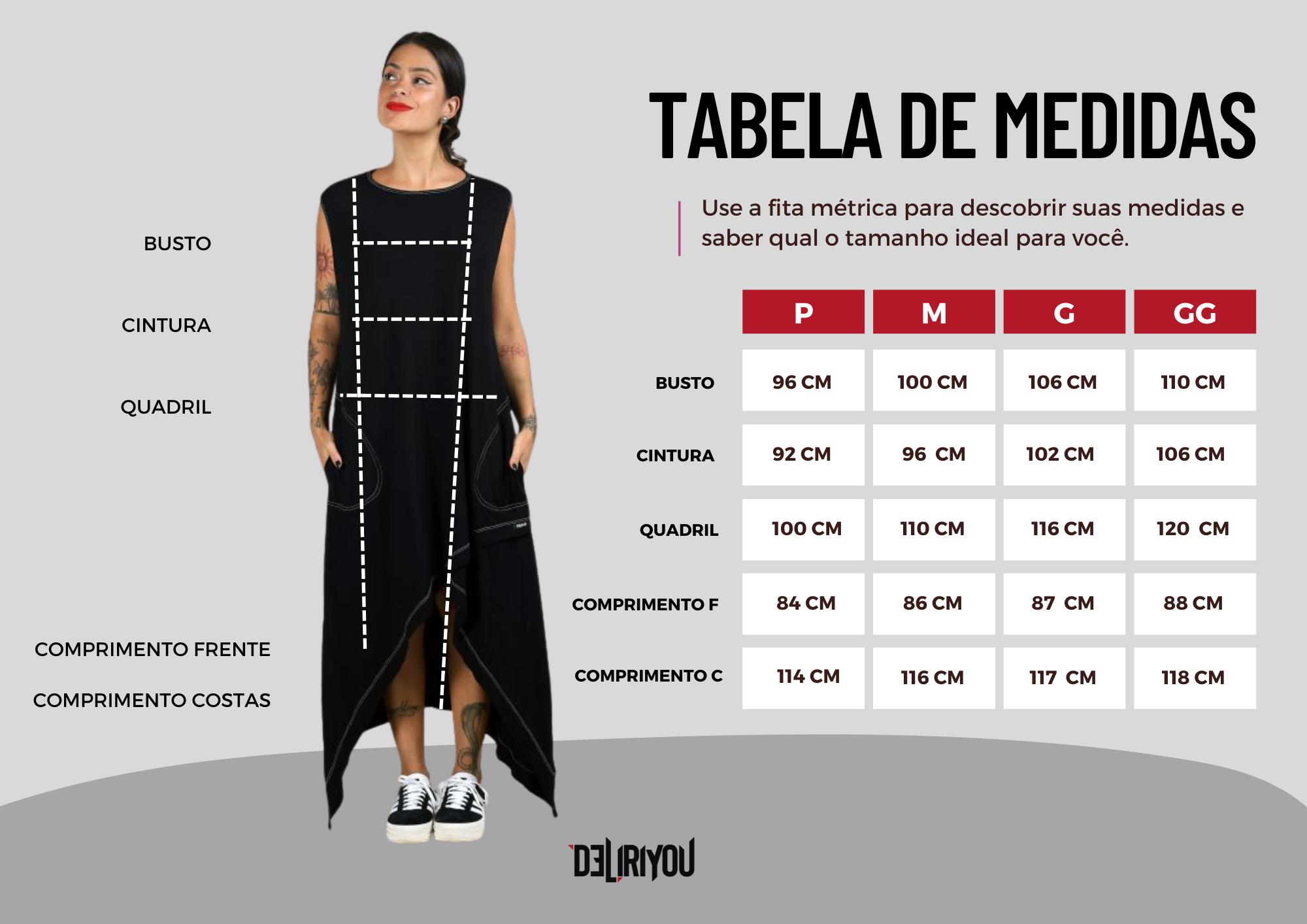 Tabela de medidas