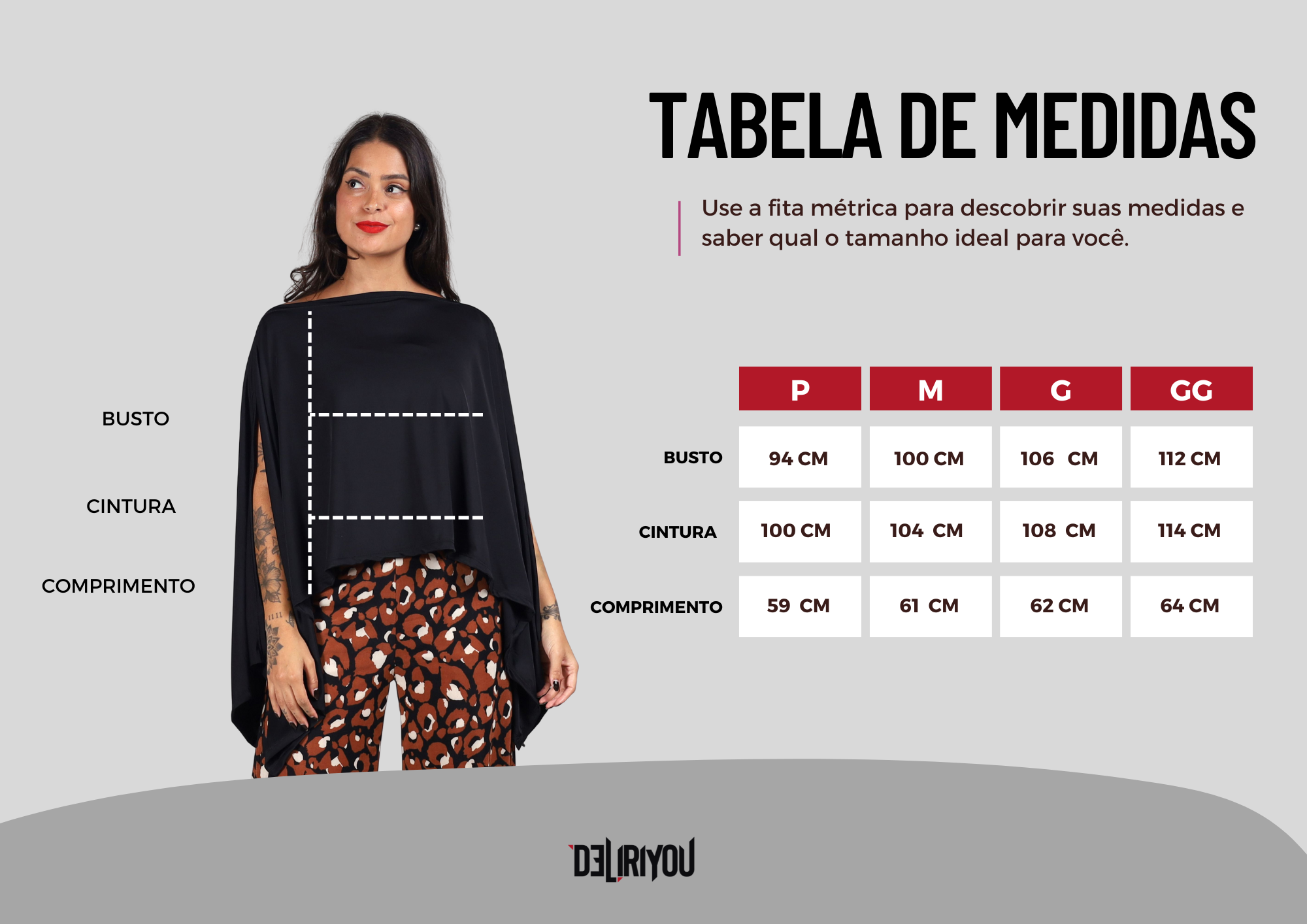 Tabela de medidas
