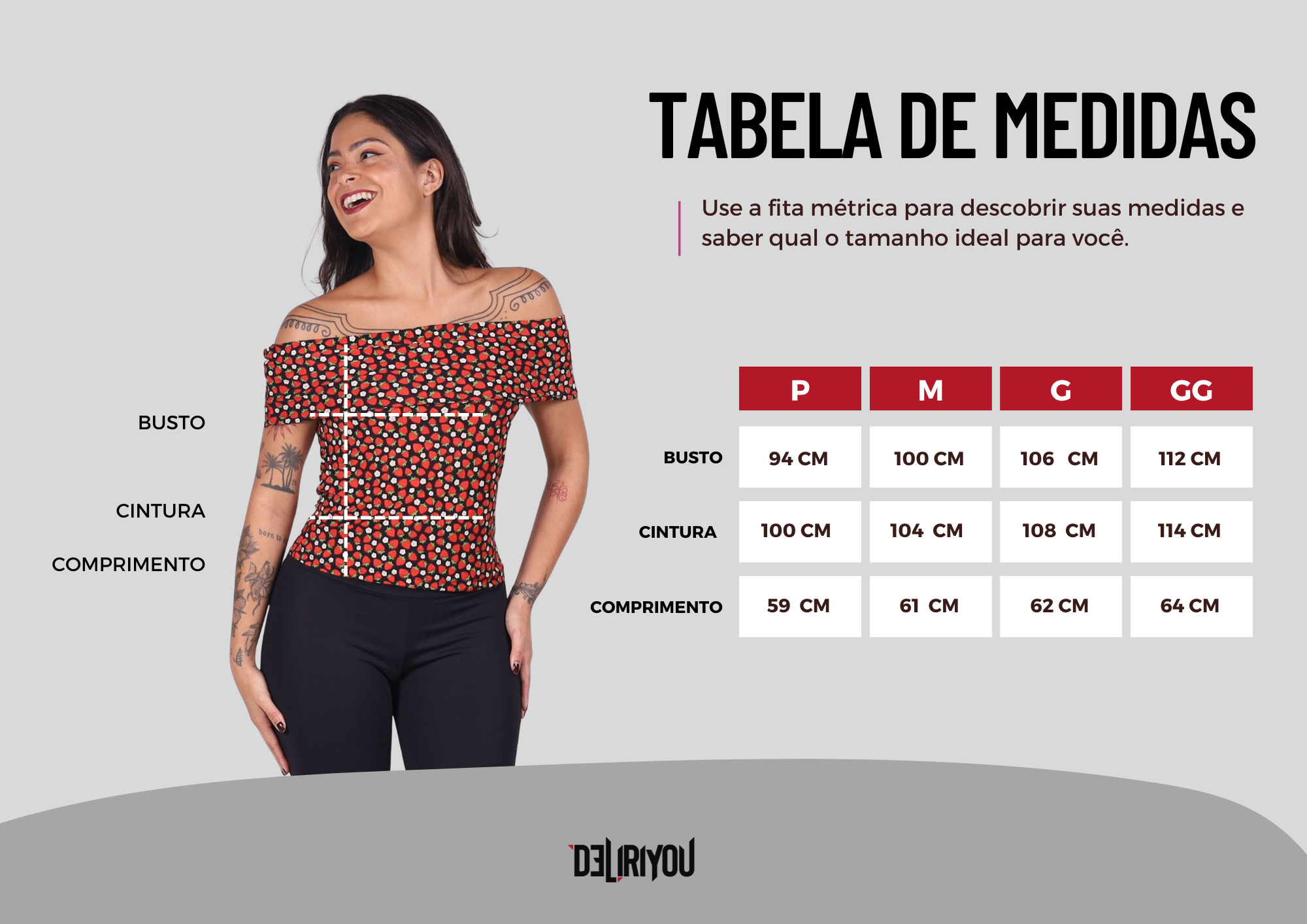 Tabela de medidas