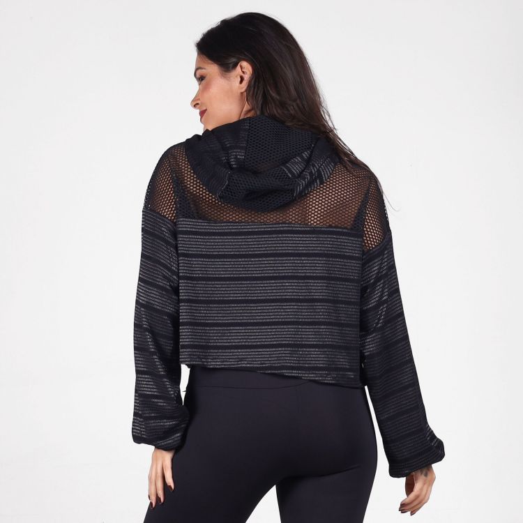 Blusa Texturada Manga Longa