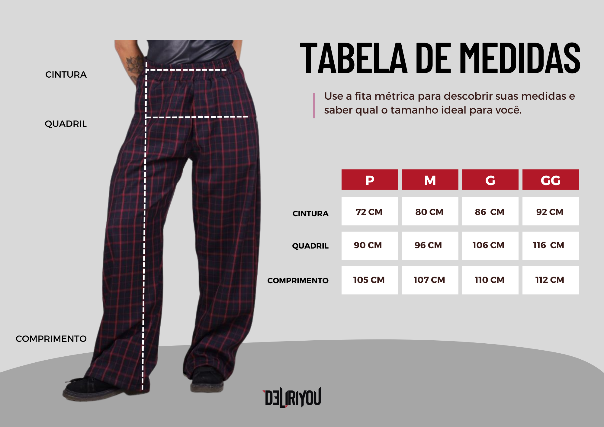 Tabela de medidas