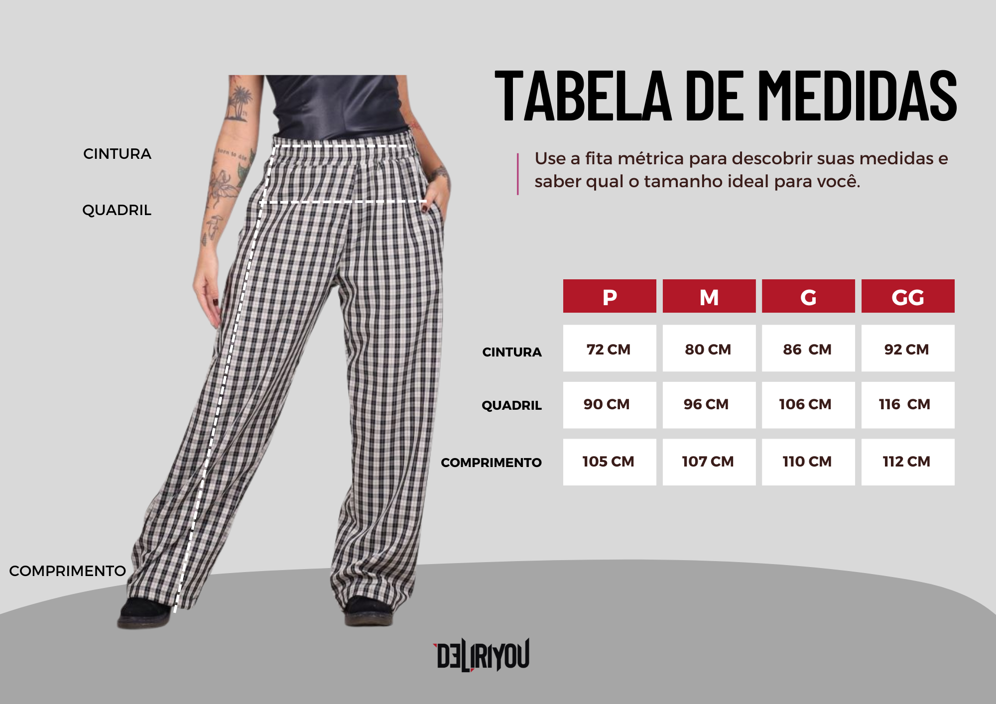 Tabela de medidas