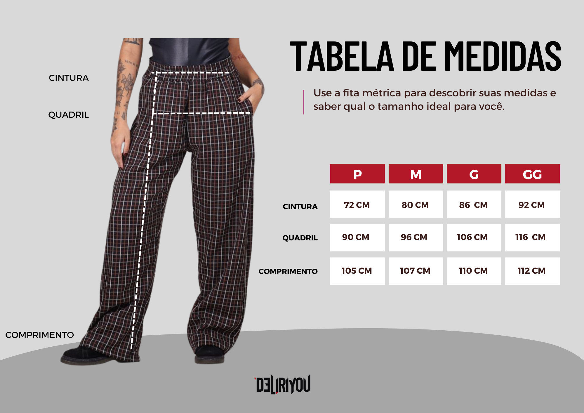 Tabela de medidas