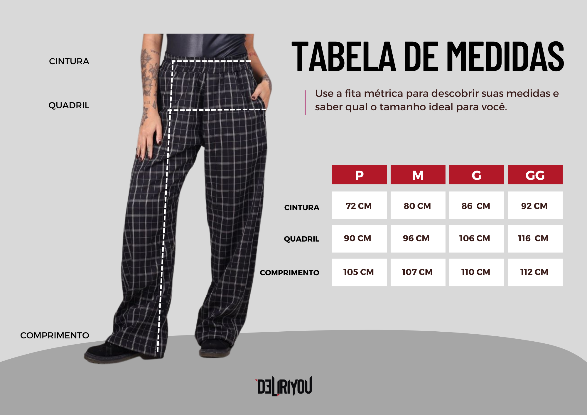 Tabela de medidas