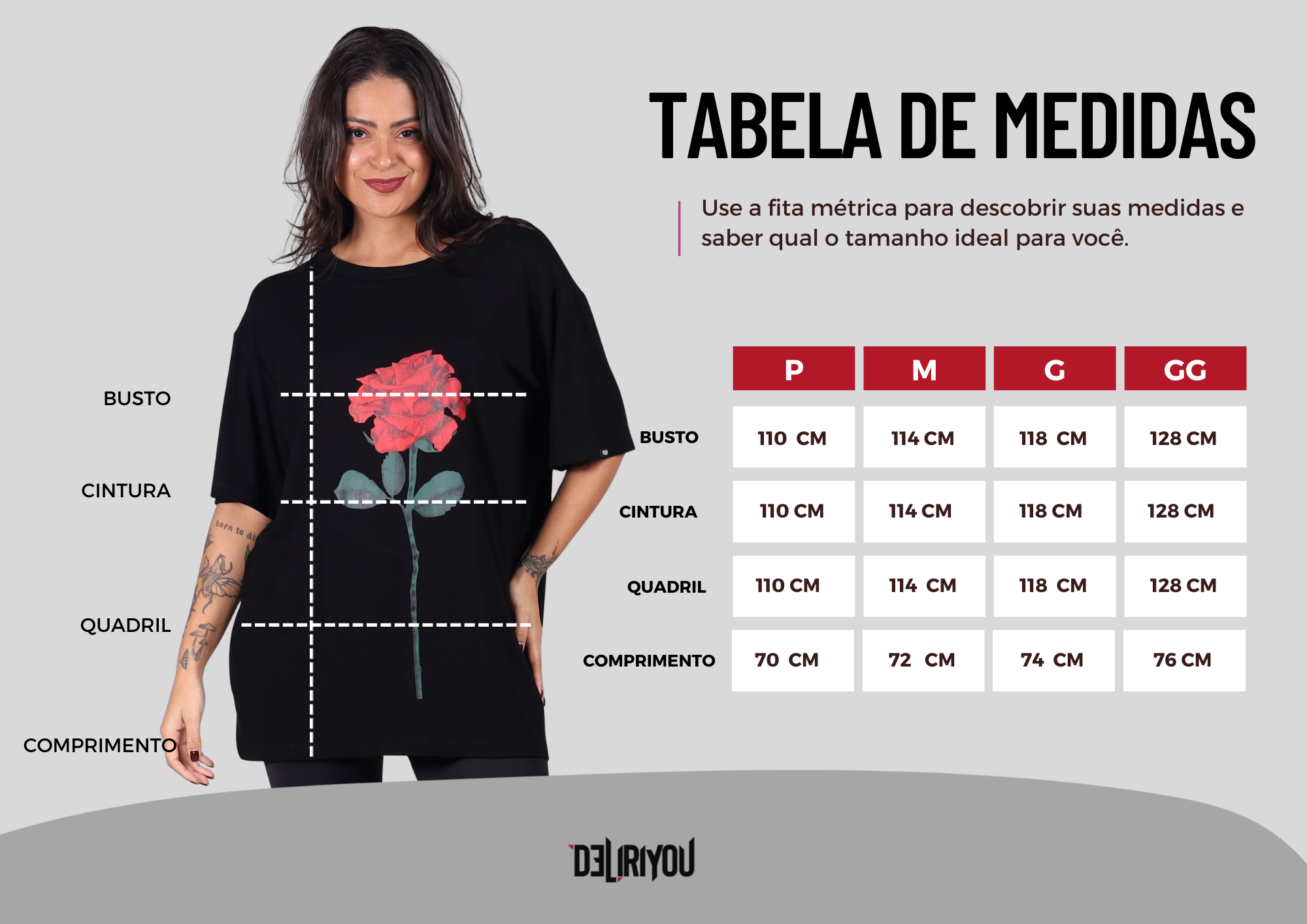 Tabela de medidas
