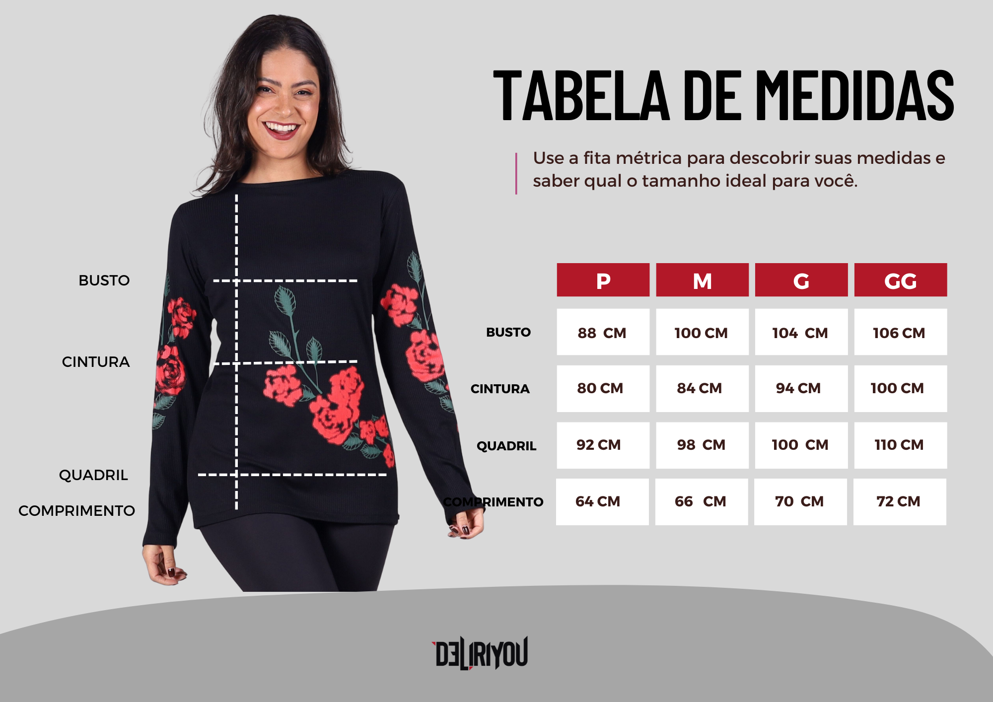 Tabela de medidas