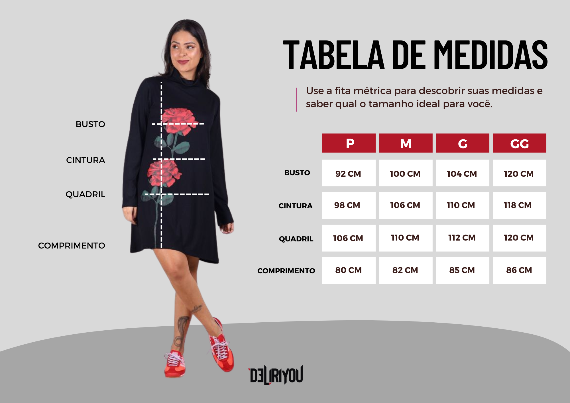 Tabela de medidas