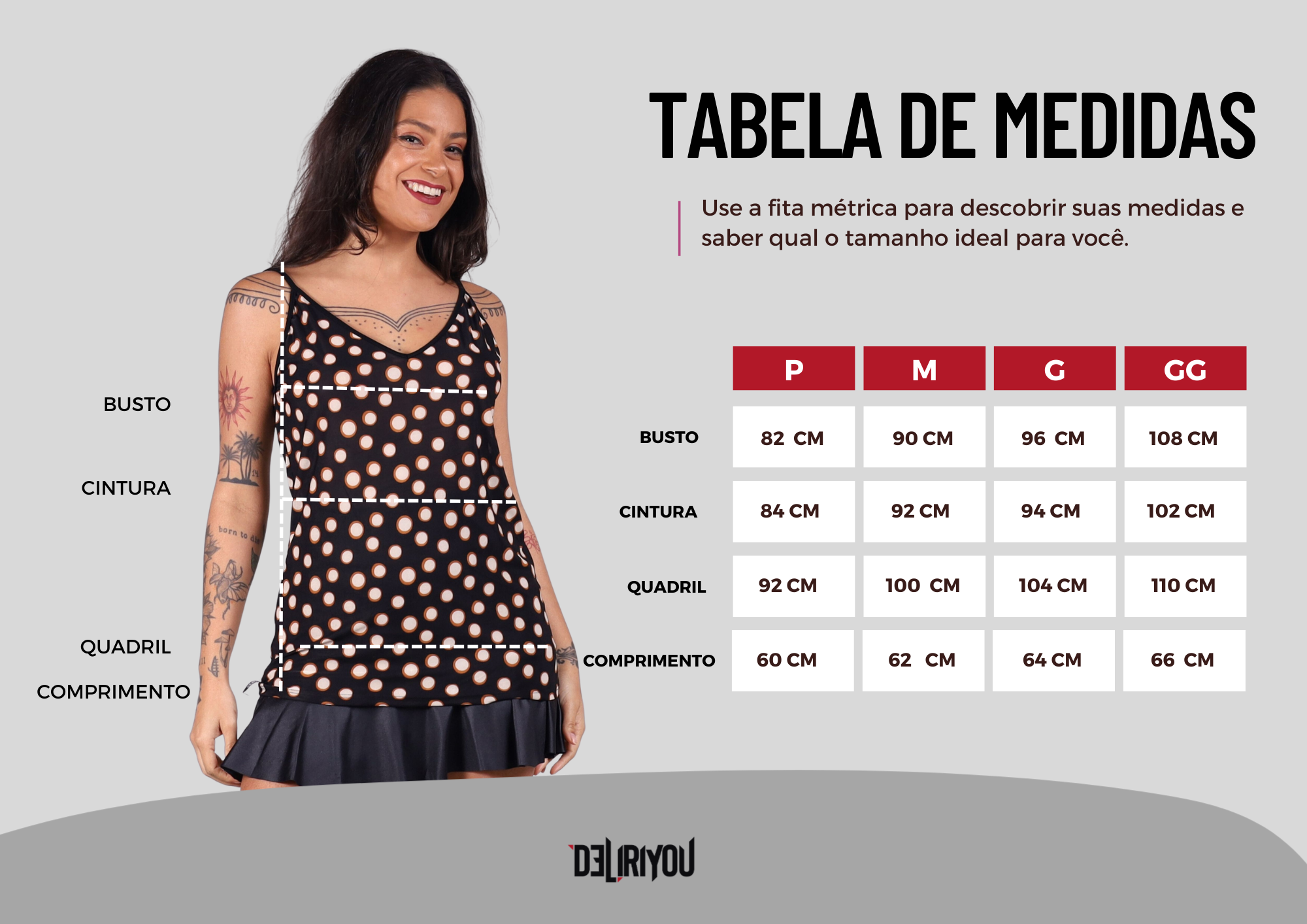 Tabela de medidas