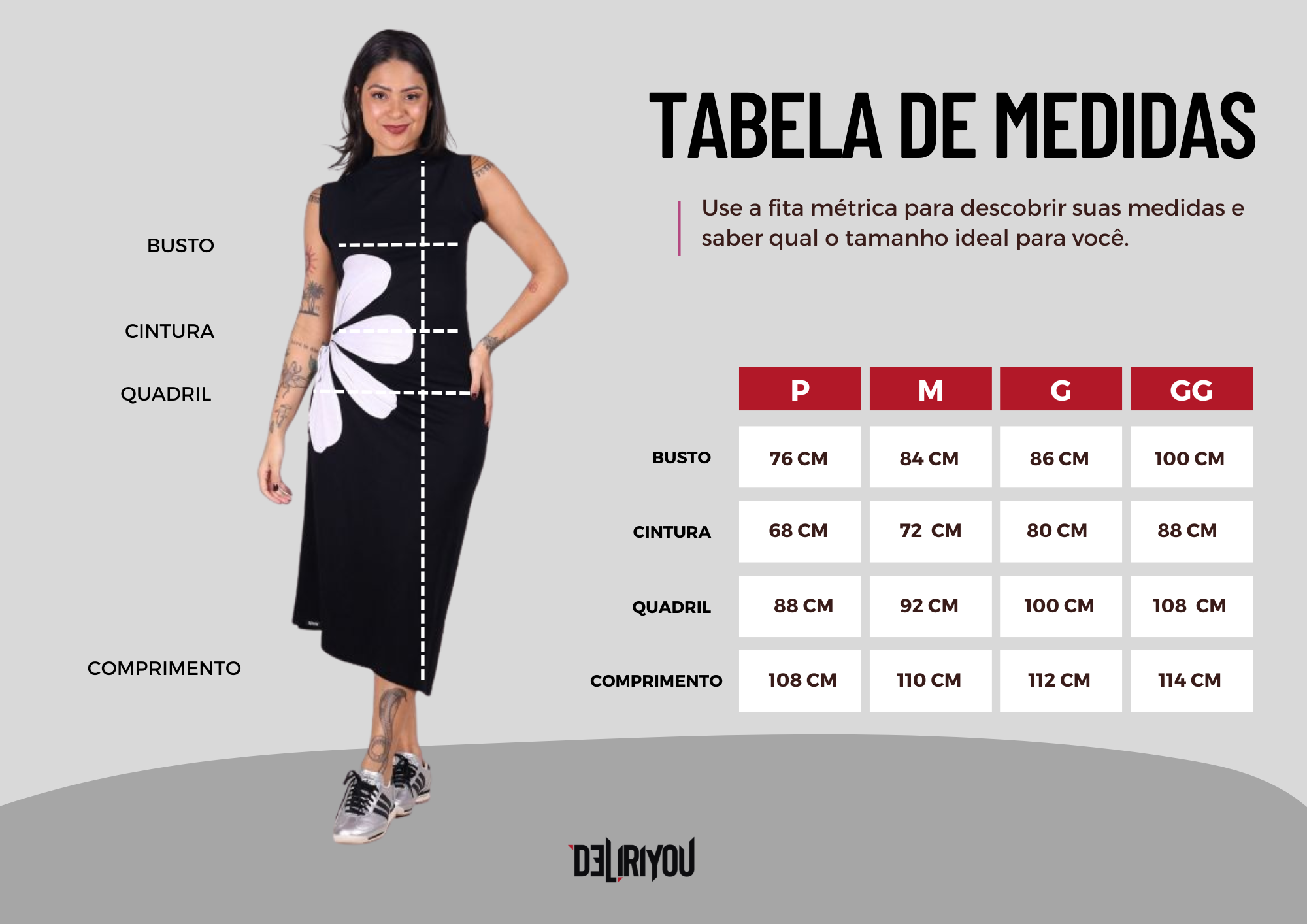 Tabela de medidas