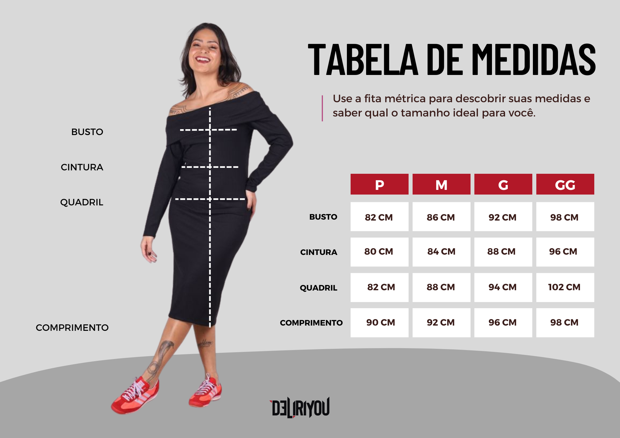 Tabela de medidas