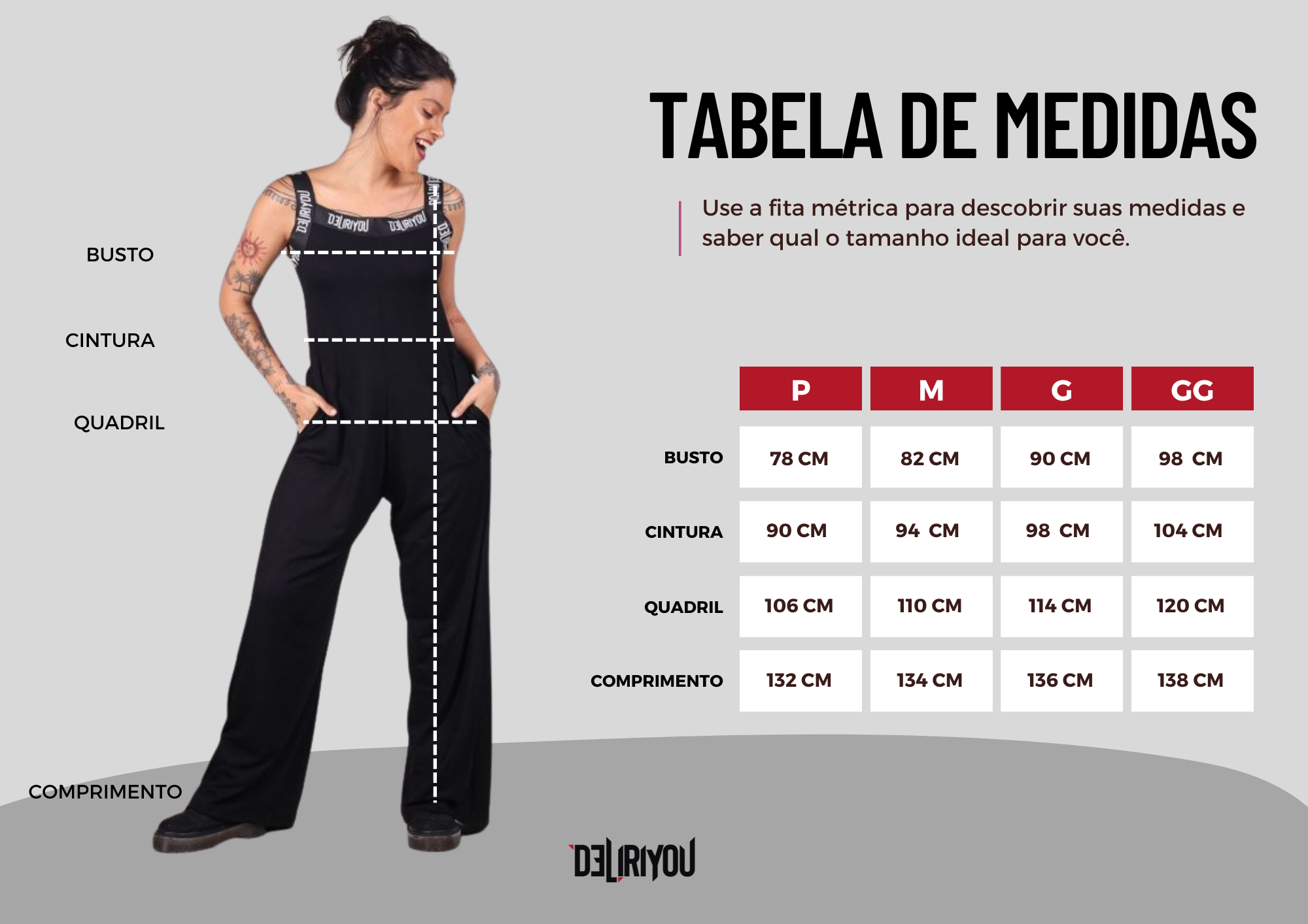 Tabela de medidas