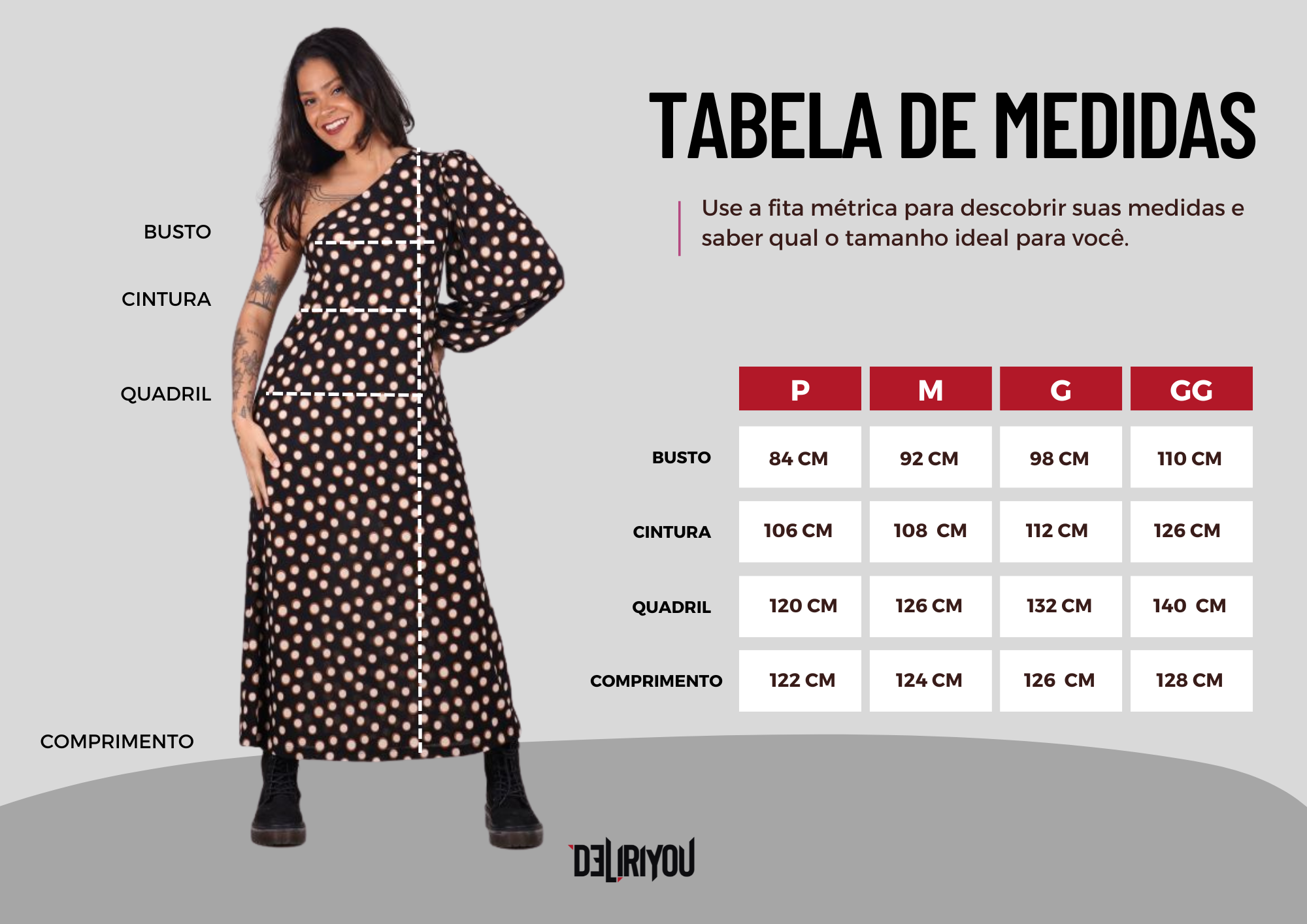 Tabela de medidas