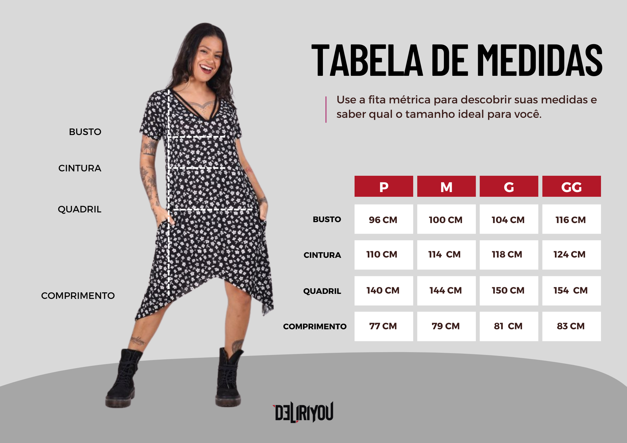 Tabela de medidas