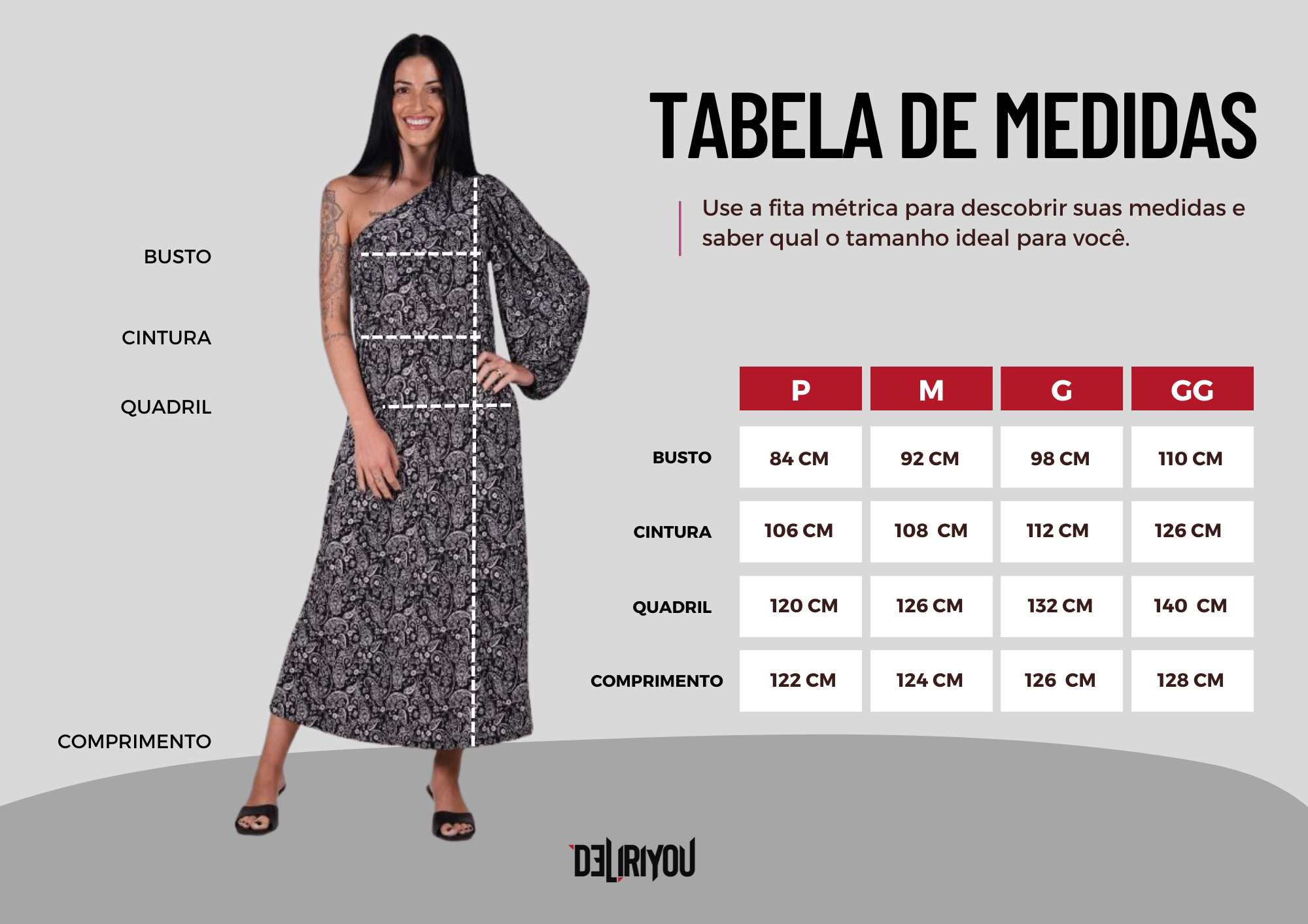 Tabela de medidas