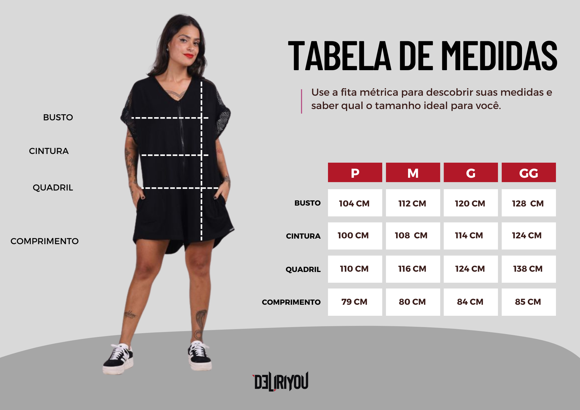 Tabela de medidas