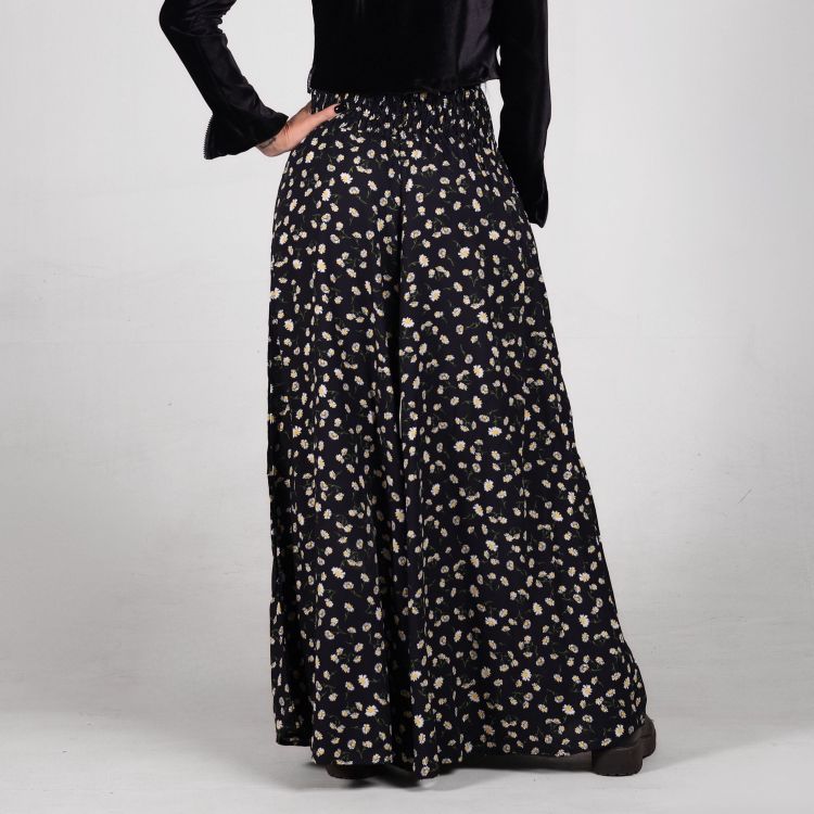 Calça Pantalona Estampa Margaridas