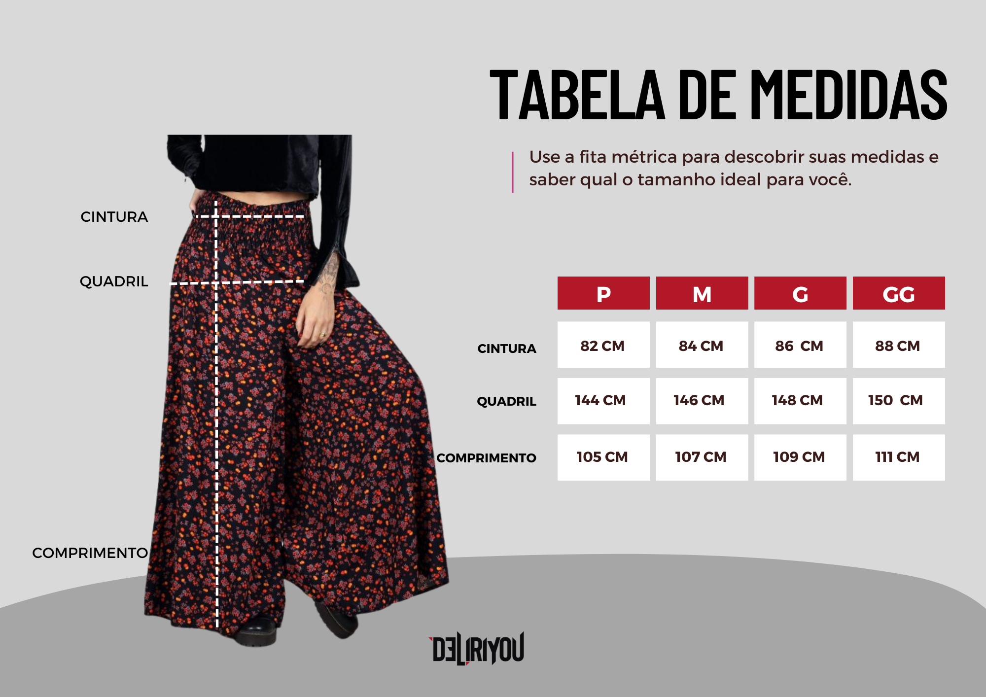 Tabela de medidas