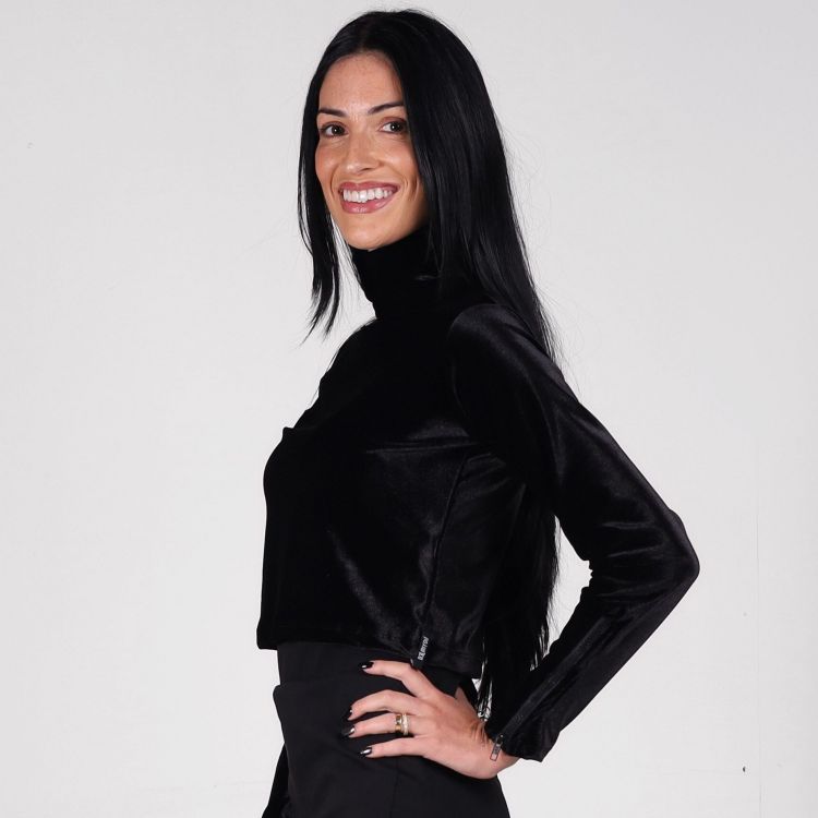 Blusa Cacharrel Veludo Deliriyou