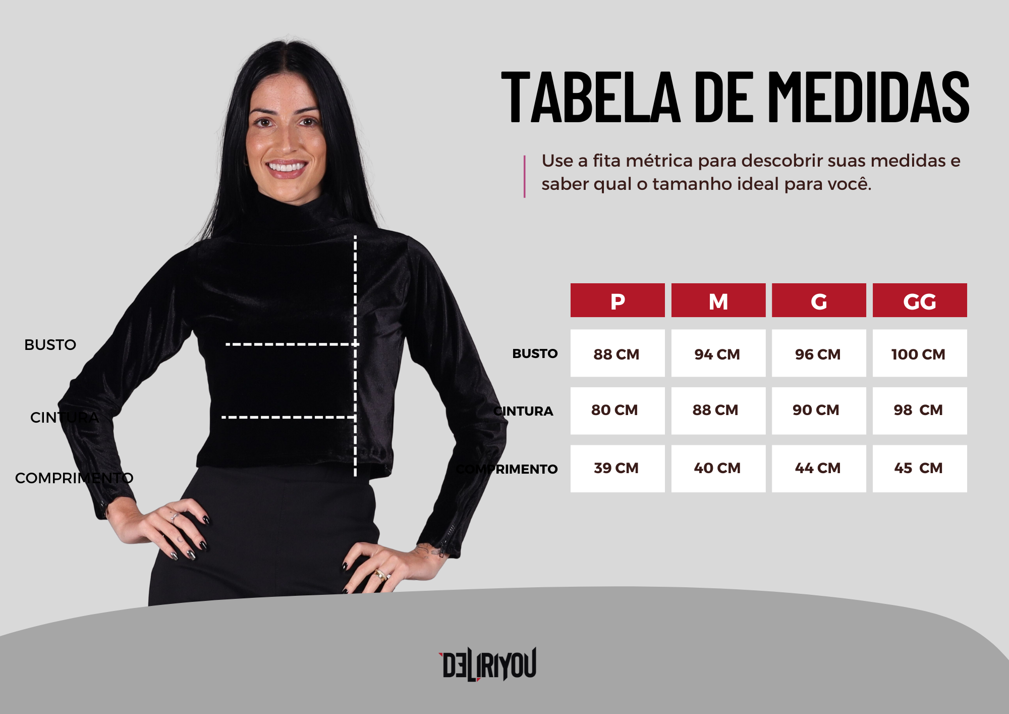 Tabela de medidas