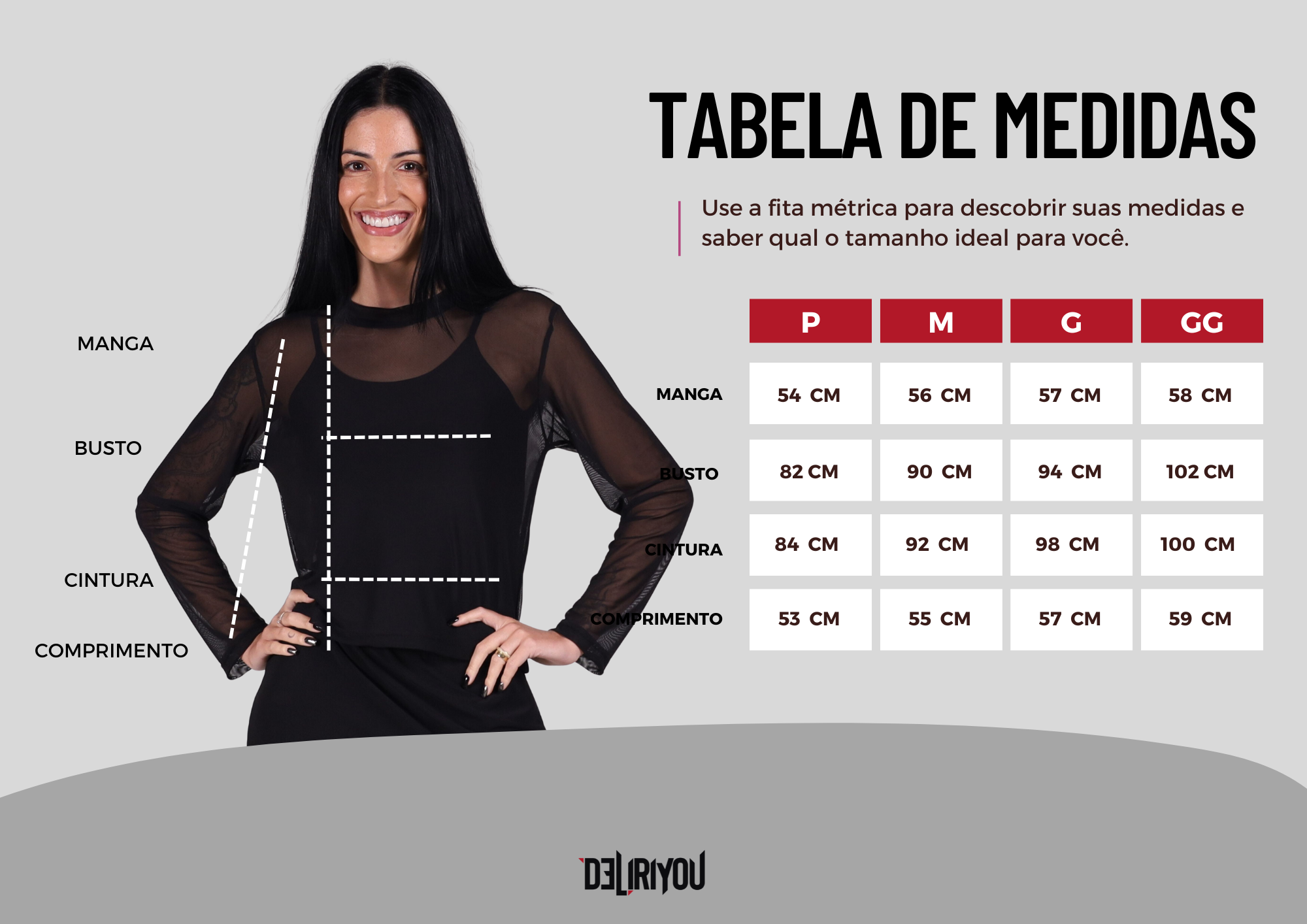 Tabela de medidas