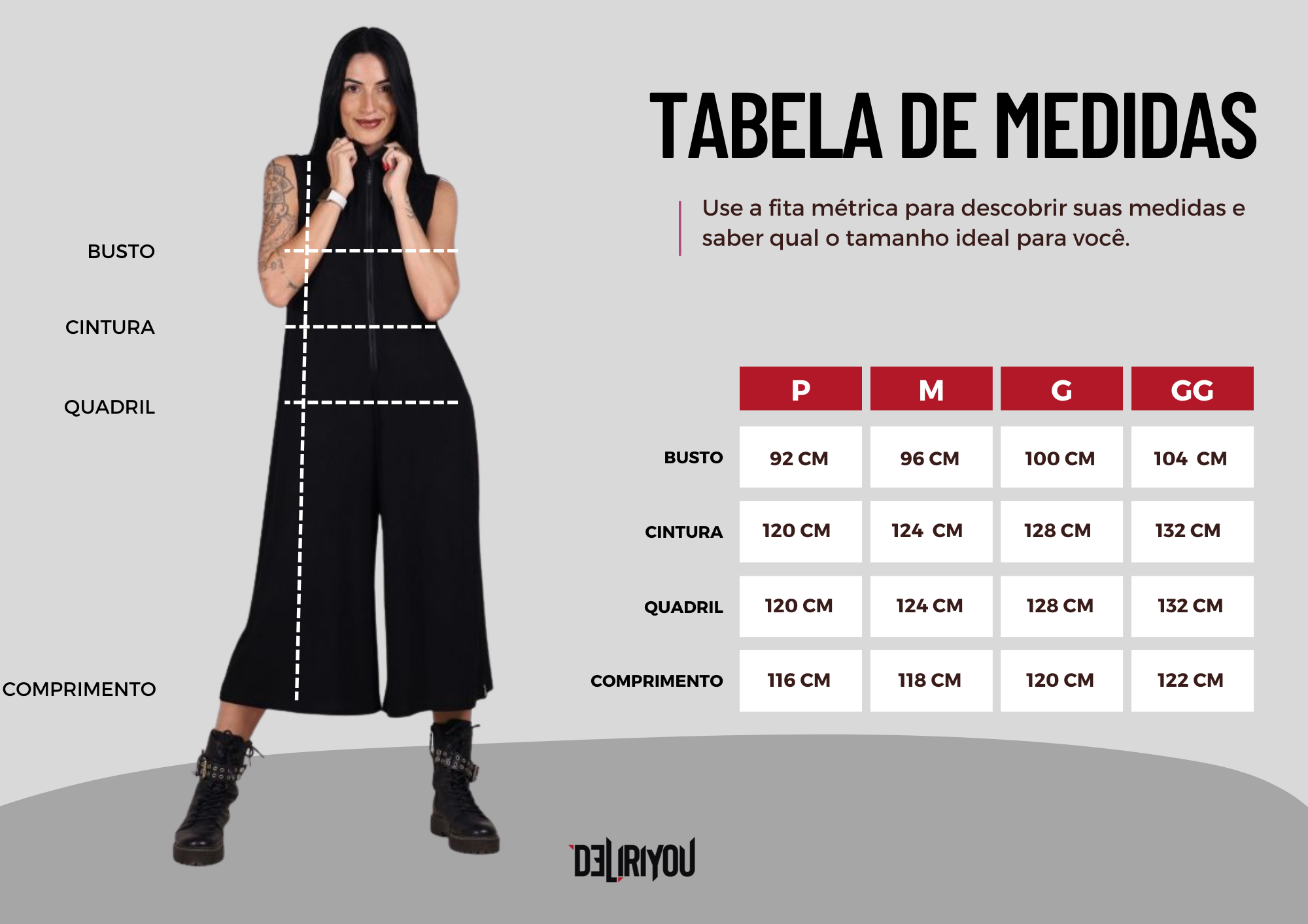 Tabela de medidas